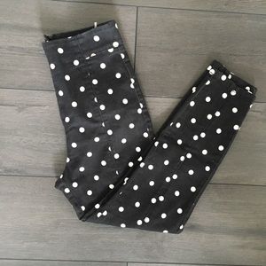 UO Polka dot high rise jean